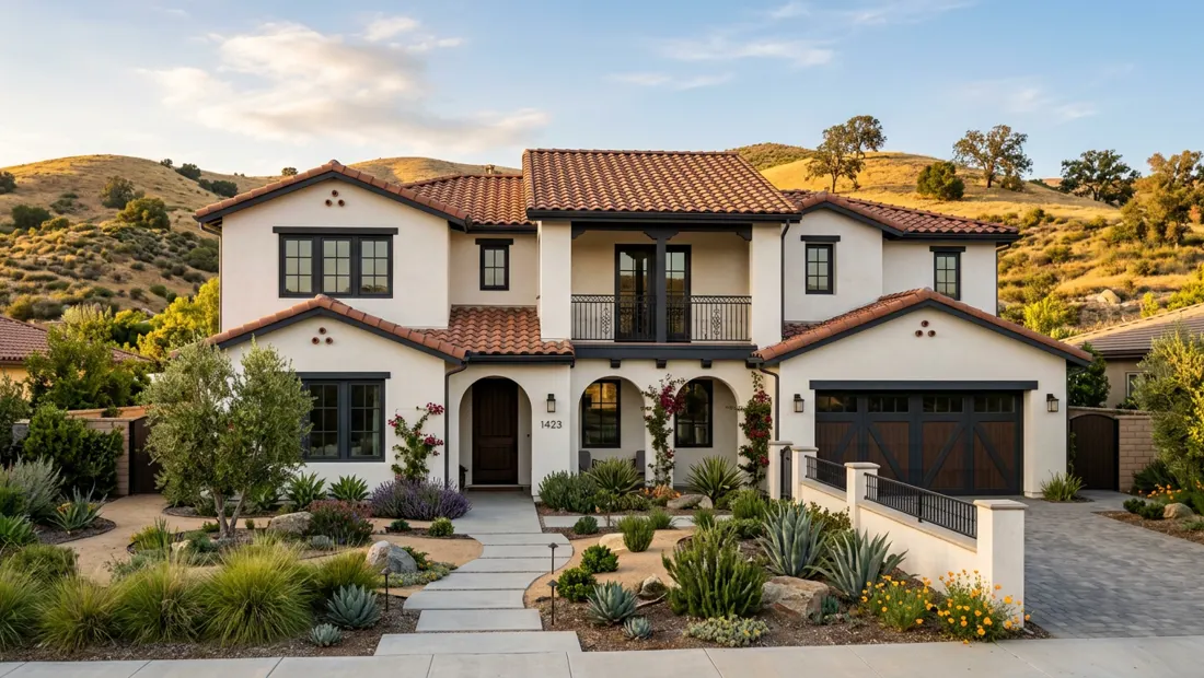 Recently painted home in Santa Clarita, CA