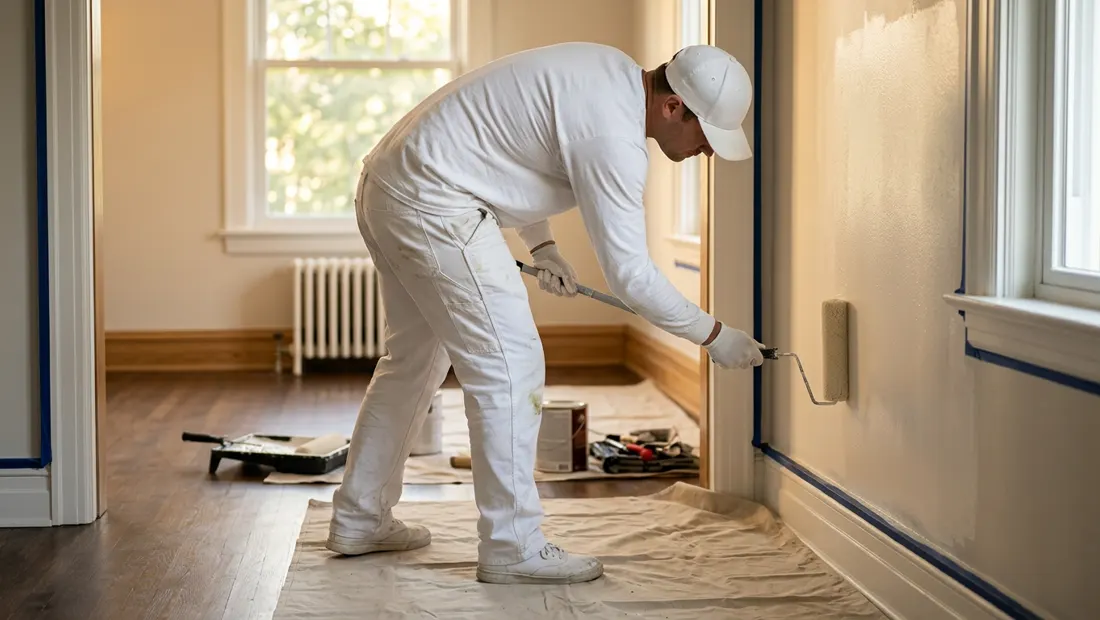 Recently painted home in Newhall, CA